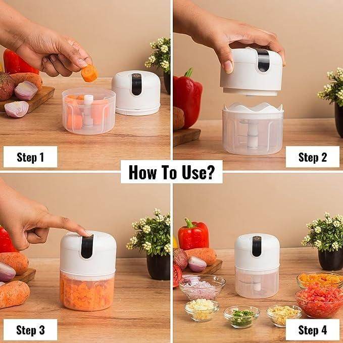 Mini Electric Vegetable /Garlic Chopper Portable Food Processor 5135623972