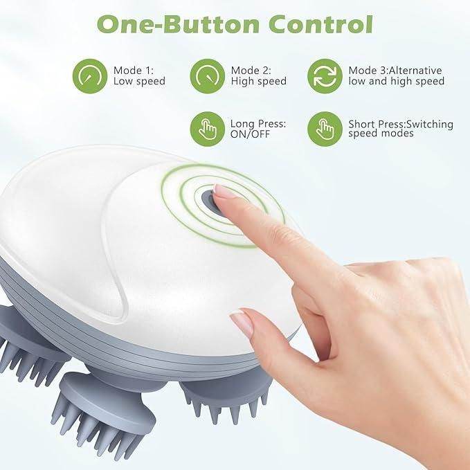 Electric Head Massager for Hair Growth | Vibration Therapy for Relaxation & Stress Relief 🌿💆‍♀️ 5225196370