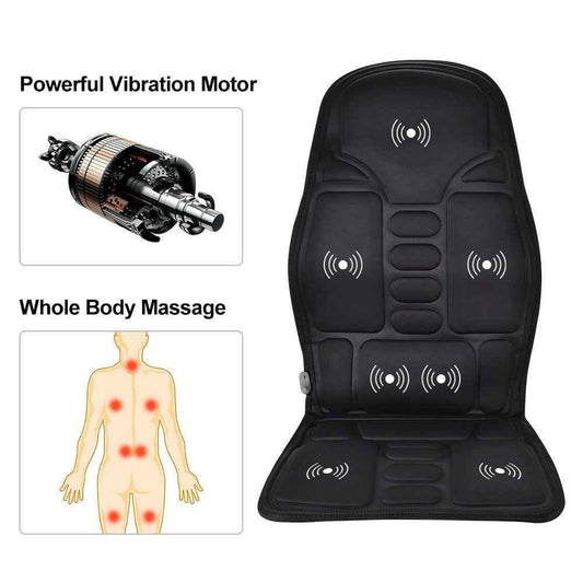 Car Electric Heated Massage Seat Cushion Pain Neck Waist Relaxation Vibration Massager Pad Car Office Full Body Massage Seat 53aecf01-04a6-4c26-9812-0e2d577db647 Print Material
