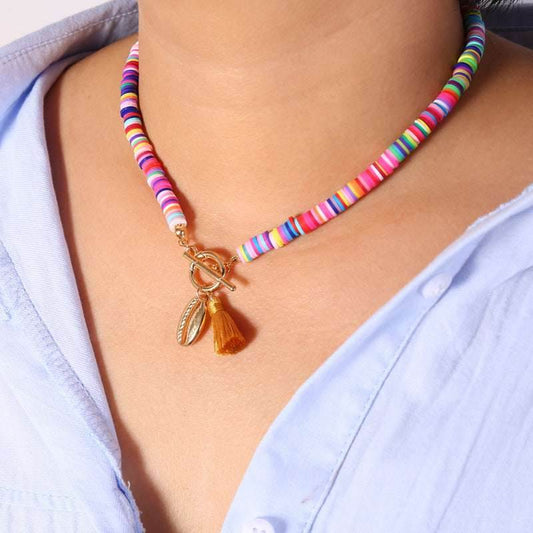 Bohemian Shell Necklace Female Tassel Wild Sweet Necklace 5617194948311-_1