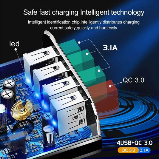 Illuminated 4USB Mobile Phone Charger 3A Charging Head 586223656967-_2 Print Material