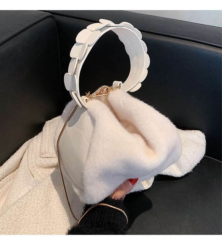 White Autumn And Winter Small Furry Crossbody Hand Bag Female Bags 58a41865-89d6-4712-990a-771f03eedd85-_9 Print Material