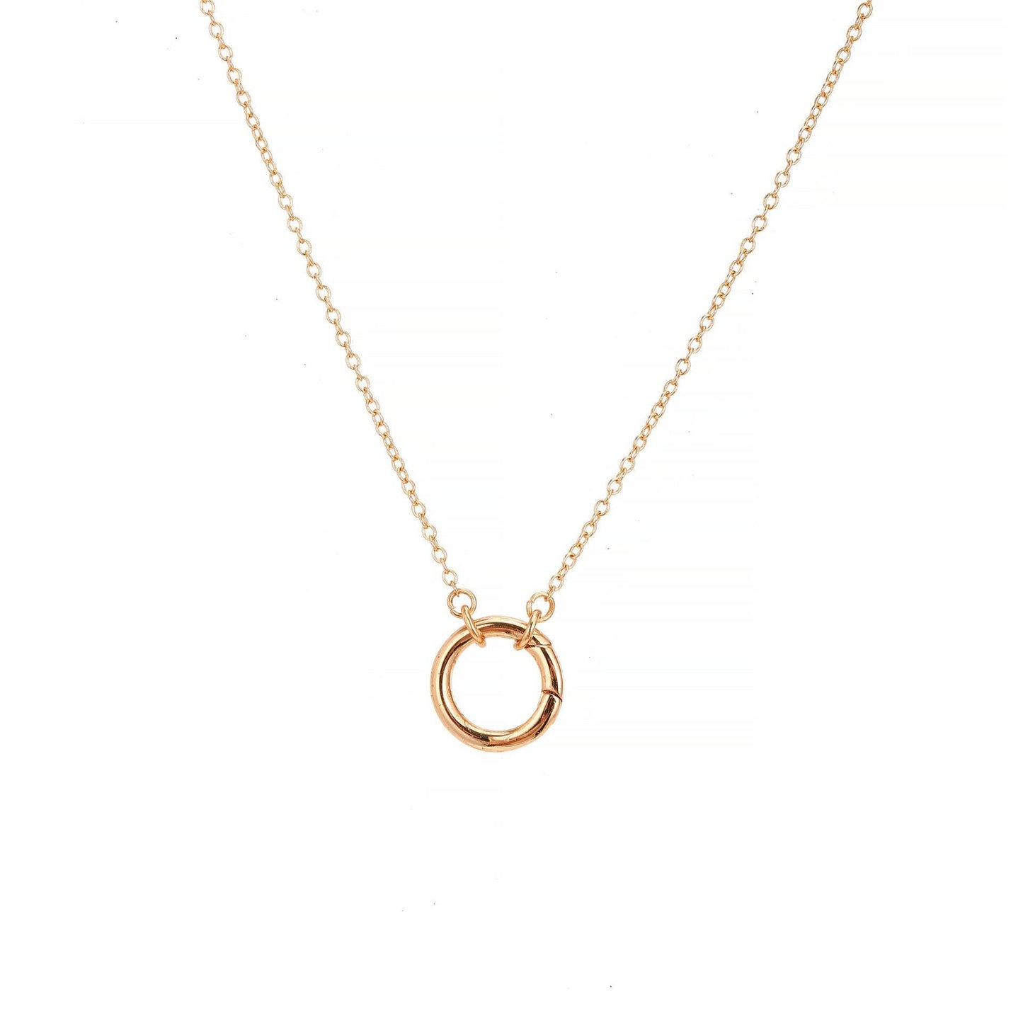 Open End Ring Necklace Gold Summer Fruit Wind Watermelon Pendant Elephant Color Zircon Necklace 18K Gold 598012b0-227a-42f5-bcaa-8ff4a73d9f24