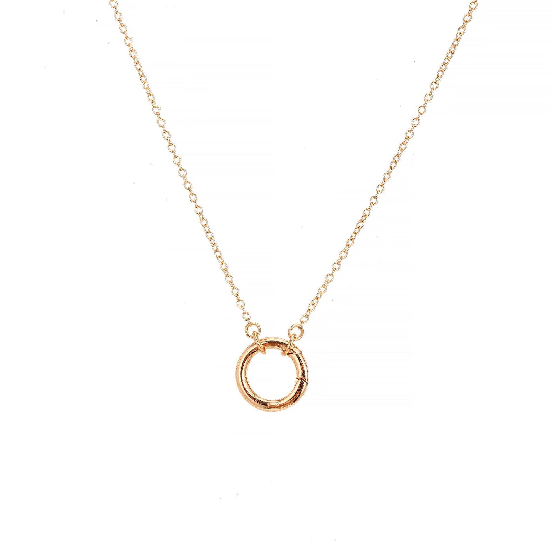 Open End Ring Necklace Gold Summer Fruit Wind Watermelon Pendant Elephant Color Zircon Necklace 18K Gold 598012b0-227a-42f5-bcaa-8ff4a73d9f24