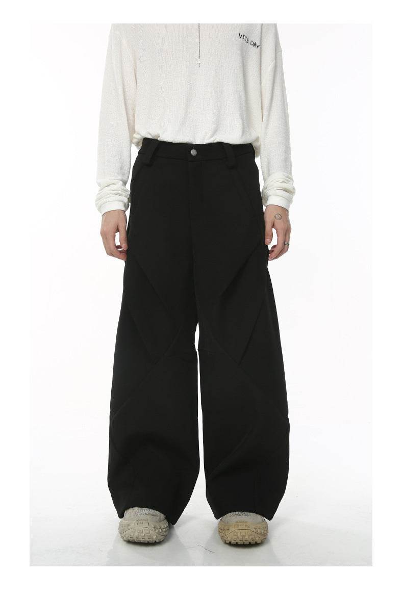 American Retro High Street Double-headed Zipper Casual Pants 5fe15541-ade9-4eb2-a80f-55371d7e5bf9 Print Material