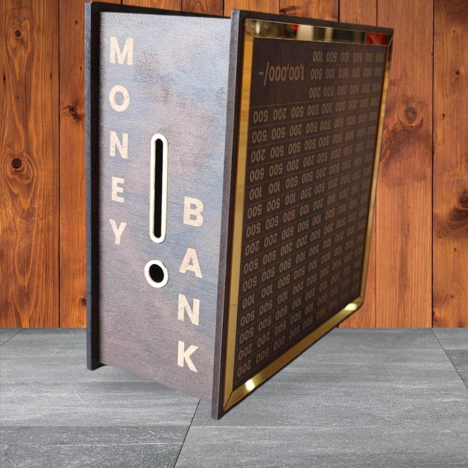 Savings Challenge Piggy Bank – Wooden, Stylish, and Functional Money Saving Solution 6045218771