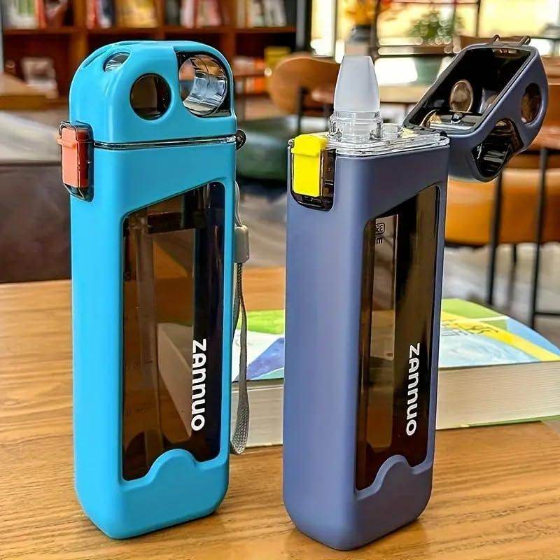 Plastic Leakproof Sports Water Bottle with Straw 6205532877