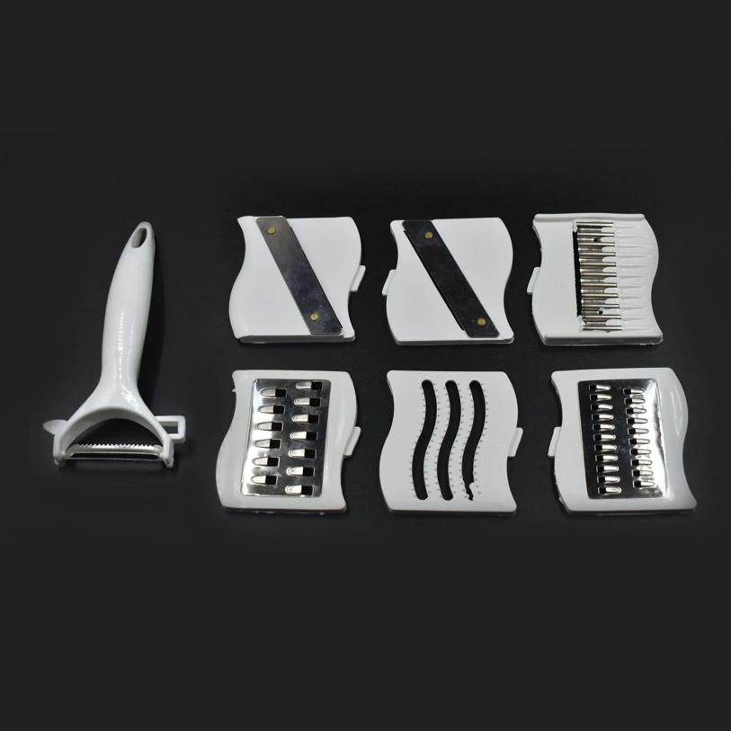 7-in-1 Multifunction Vegetable Cutter | Chopper | Slicer with 6 Interchangeable Blades 6324499760