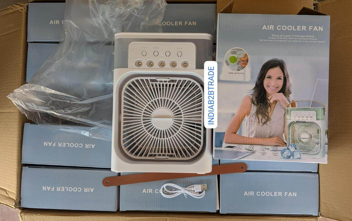 Multifunctional USB Water Spray Mist Fan & Portable Air Cooler - Ideal for Home, Office, and Travel 6400181997