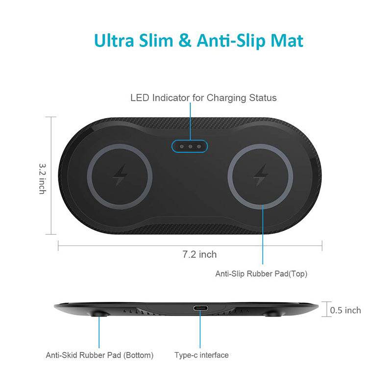 Wireless Charger Dual Mobile Phone Charger 6422523571974 Print Material