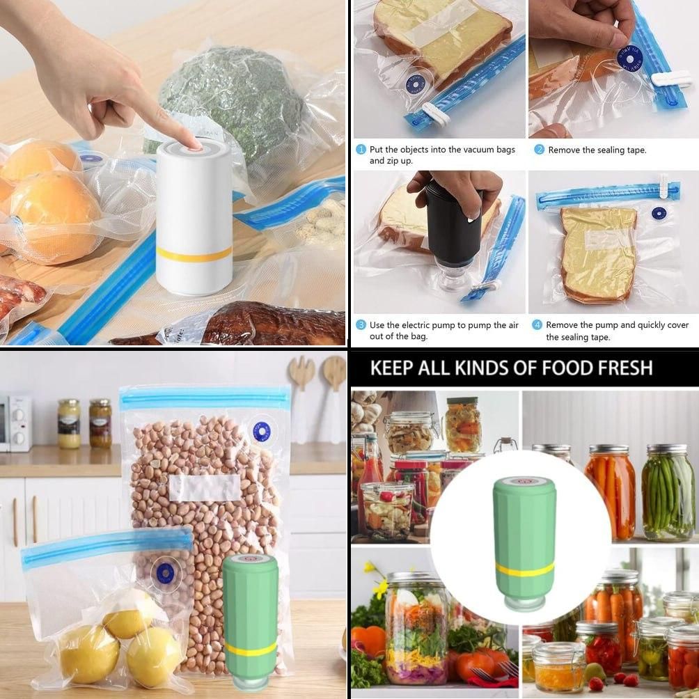 Automatic Vacuum Sealer – Compact, Rechargeable & Efficient Food Preservation 6487920521
