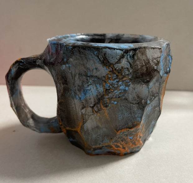 Blue Ore 10cm High No inner liner 400ml Resin Mineral Crystal Coffee Mugs With Handles Elegant Fake Mineral Crystal Cup For Workplace Home Decor Christmas Gift Kitchen Gadgets 64adcae8-54cb-4884-97b7-e79d08812aa0 Print Material