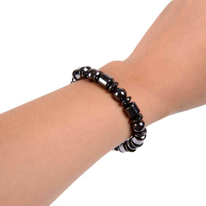 Weight Loss Black Stone Magnetic Therapy Braclet 6513516578364 Print Material