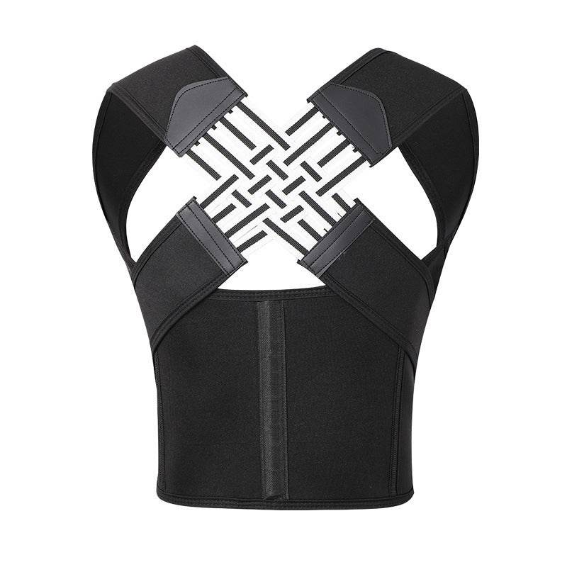 Black 1PC Unisex Anti-Humpback Chest Lift Brace Posture Corrector 6651142b-6479-4452-9ec8-08b057f898f7 Print Material