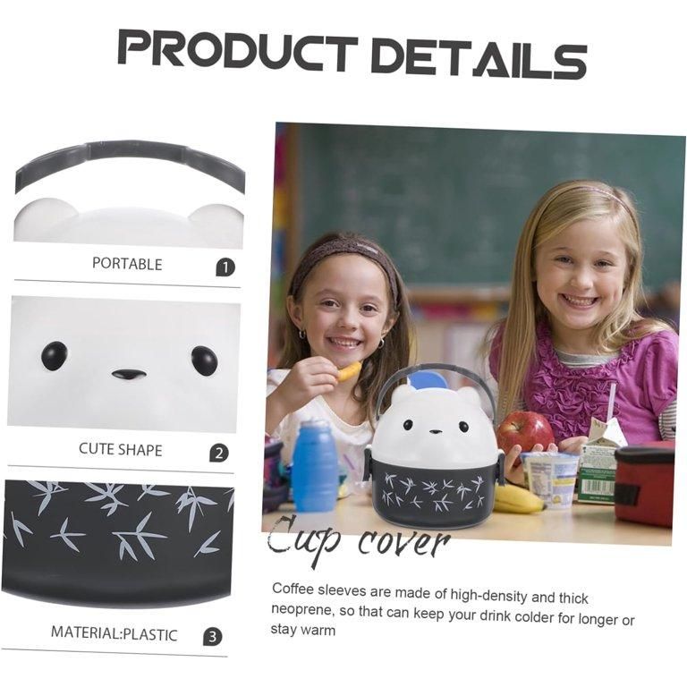 Cute Teddy Cartoon Tiffin Box – 300ml Leakproof BPA-Free Lunch Box 6791863243