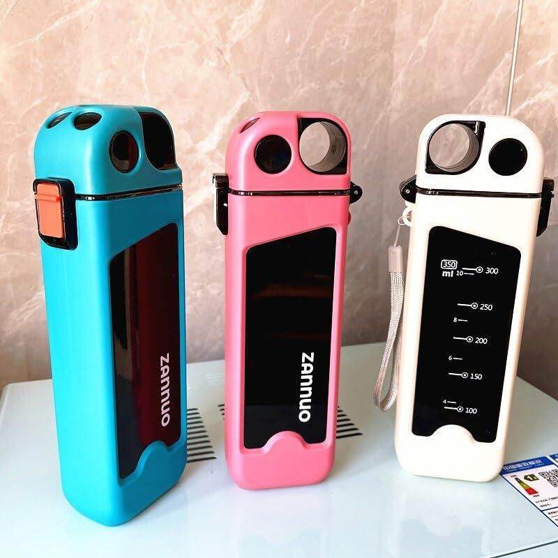 Plastic Leakproof Sports Water Bottle with Straw 6907700857