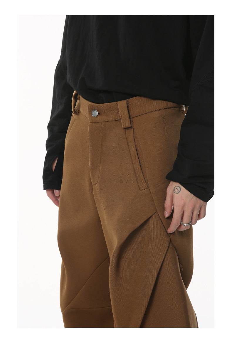 American Retro High Street Double-headed Zipper Casual Pants 6914aab2-ab83-4643-9115-6fb94c0c73b7 Print Material