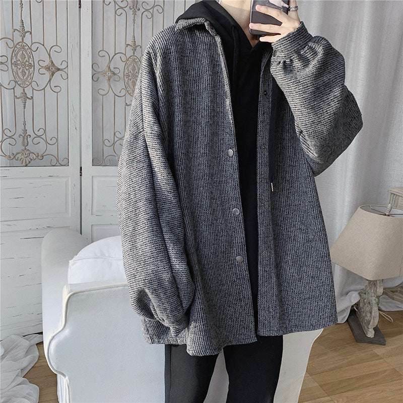 Dark Grey Korean Style Loose Work Coat All Match Clothes 6b99d4c5-f97a-4ad8-8a7b-71452203307c-_5