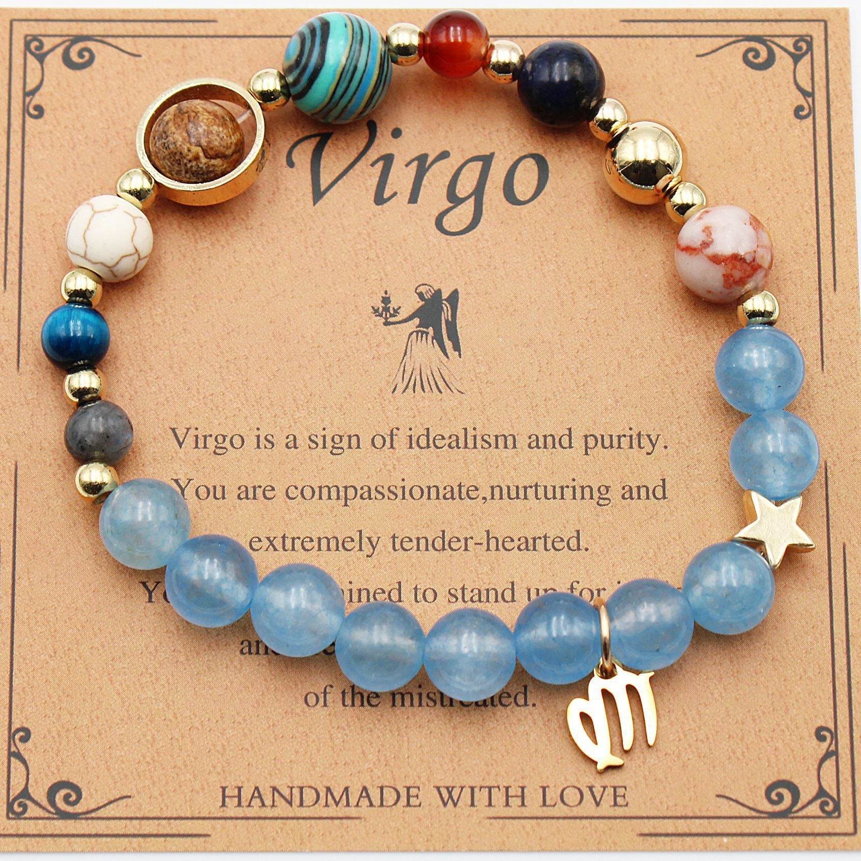 Viego Twelve Constellations Bracelets Natural Stone Beaded Eight Planets 6c2a0a93-baff-4f6f-aa33-79893b5e07db Print Material
