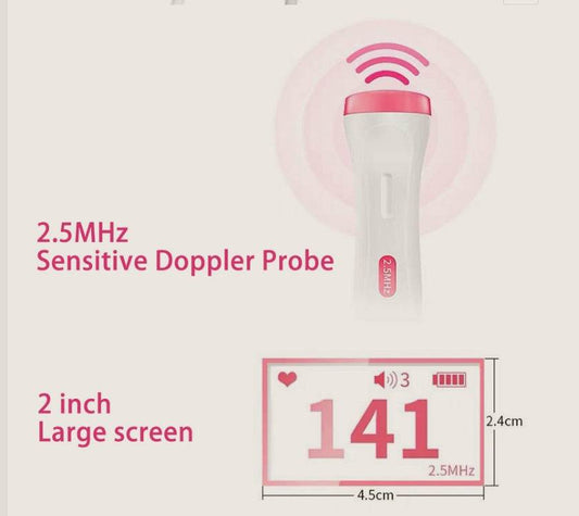 Fetal Heart Rate Monitor Home Pregnancy Baby Fetal Sound Heart Rate Detector 707374741094