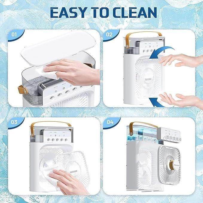 Multifunctional USB Water Spray Mist Fan & Portable Air Cooler - Ideal for Home, Office, and Travel 7159303993
