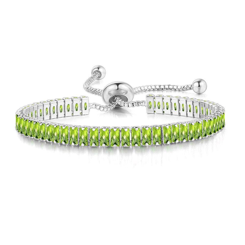 6style Zircon full diamond adjustable crystal bracelet 770372507344 Print Material