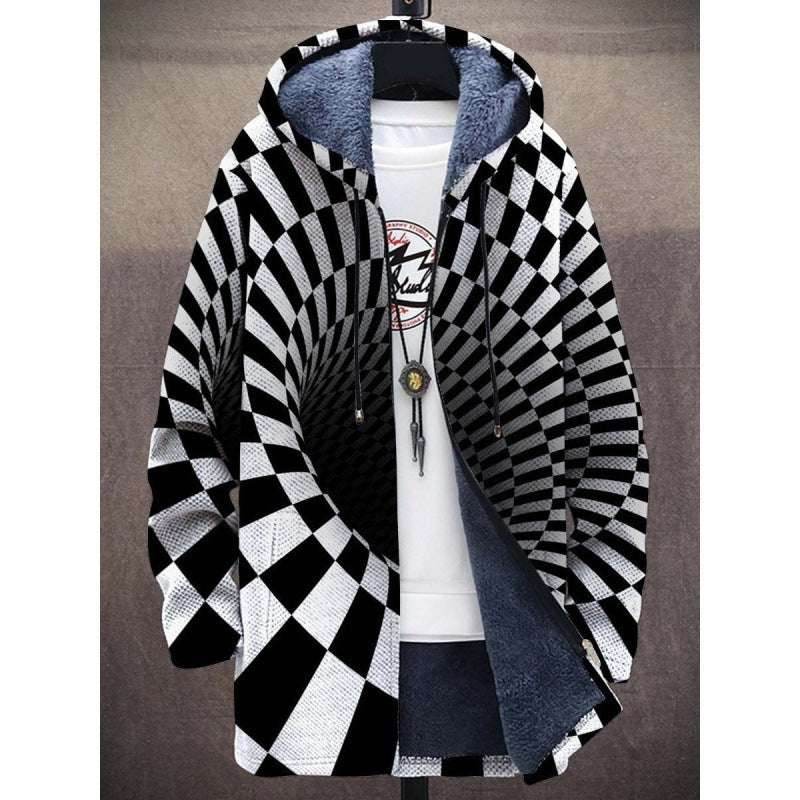 Men's Coat Winter Print Plush Lining Thick Windproof Jacket Long Sleeve Zipper 786f75aa-8b6c-49f7-ba2e-bc828e46d8f8-_3