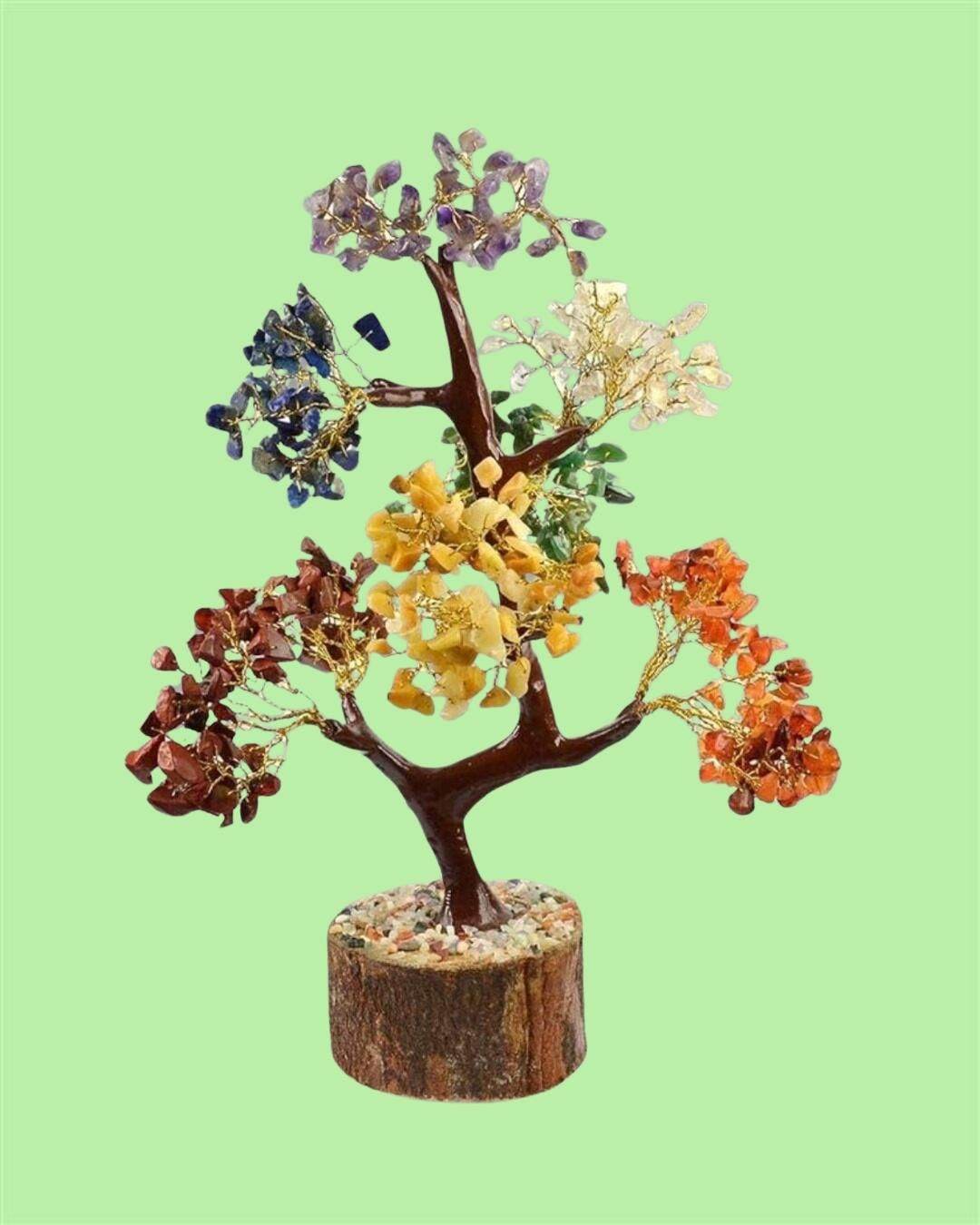 7 Chakra Natural Gemstone Crystal Tree 7979680907