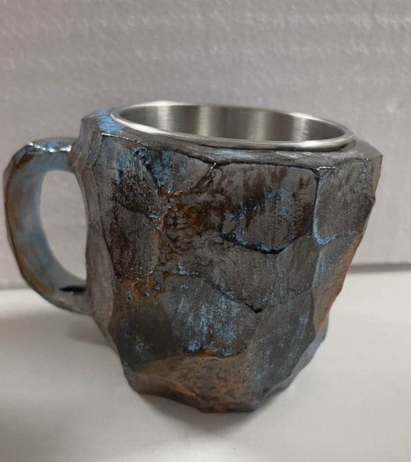 Blue Ore 10cm High Flat mouthed inner liner 400ml Resin Mineral Crystal Coffee Mugs With Handles Elegant Fake Mineral Crystal Cup For Workplace Home Decor Christmas Gift Kitchen Gadgets 7c52c733-6477-4204-bbd8-a1be223b6ad4 Print Material
