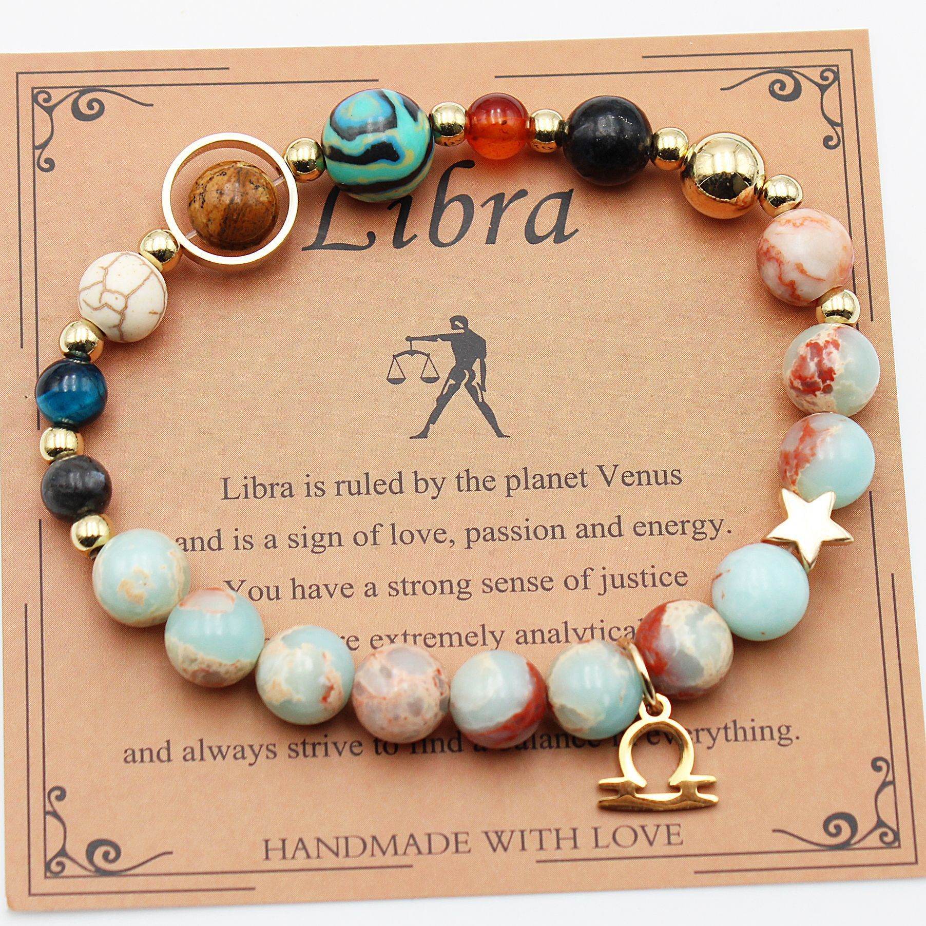 Libra Shoushan Stone Twelve Constellations Bracelets Natural Stone Beaded Eight Planets 8543c4e1-7a64-4493-8dae-ec98bc574db1 Print Material
