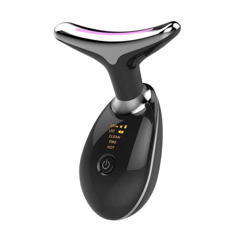 Black Silver EMS Thermal Neck Lifting And Tighten Massager Electric Microcurrent Wrinkle Remover 8d7e4b22-adb3-4f8e-afcf-f75cee1aac53 Print Material
