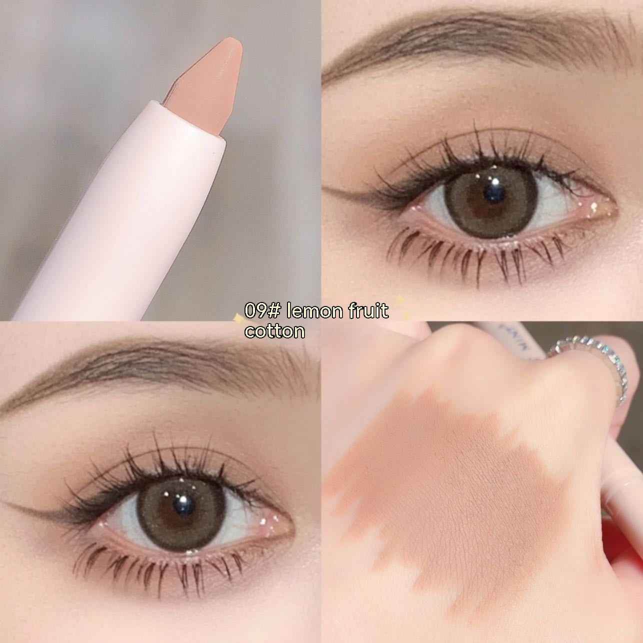 09 Color Filbert Brown Crouching Silkworm Eyeliner Pen Makeup Brightening 8fe79f7a-a3be-4c9f-b0fa-ba9224a09390_trans Print Material