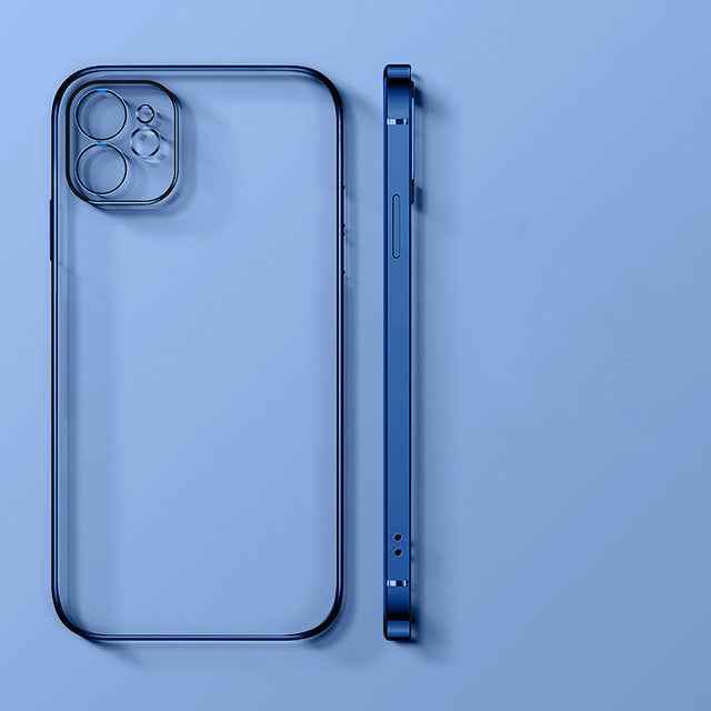Dark Blue Iphone12pro Max Transparent Ultra-thin All-inclusive Mobile Phone Case 99a85f48-7908-4230-b0a8-249a0f8f958a Print Material