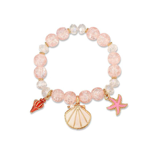 Hot Selling Starfish And Scallop Alloy Beaded Bracelet 9c28f124-3d93-4a97-b79c-f0fcc1a7e4fc Print Material