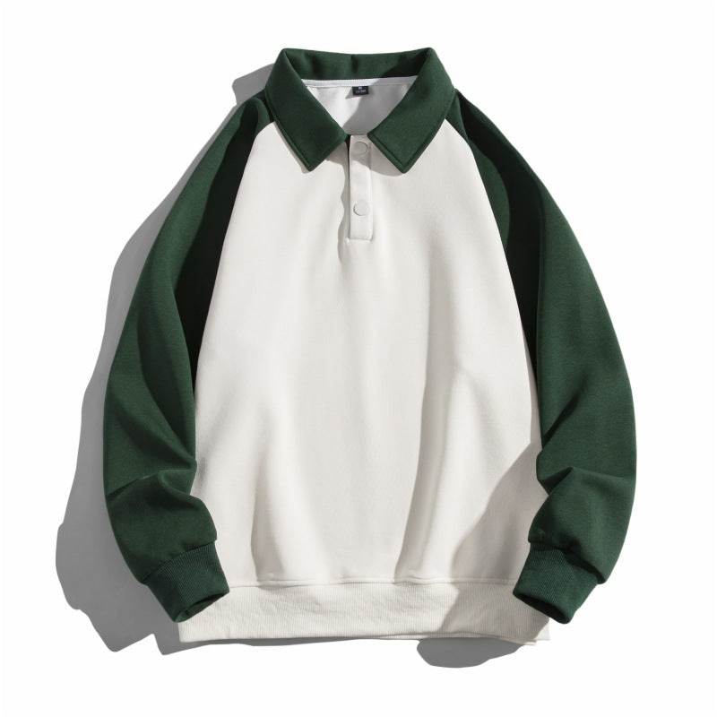 Dark Green Autumn New Long Sleeve Top Coat All-match Bottom Lapel Sweater O1CN01AuaBsu1I6bFTf6YKl__3561210844-0-cib