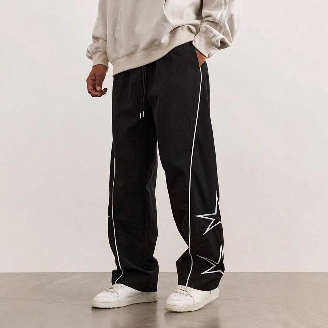Embroidered Leisure High Street Retro Trousers Male O1CN01HAoh3j1W58dwM3DmC__2691452736-0-cib Print Material