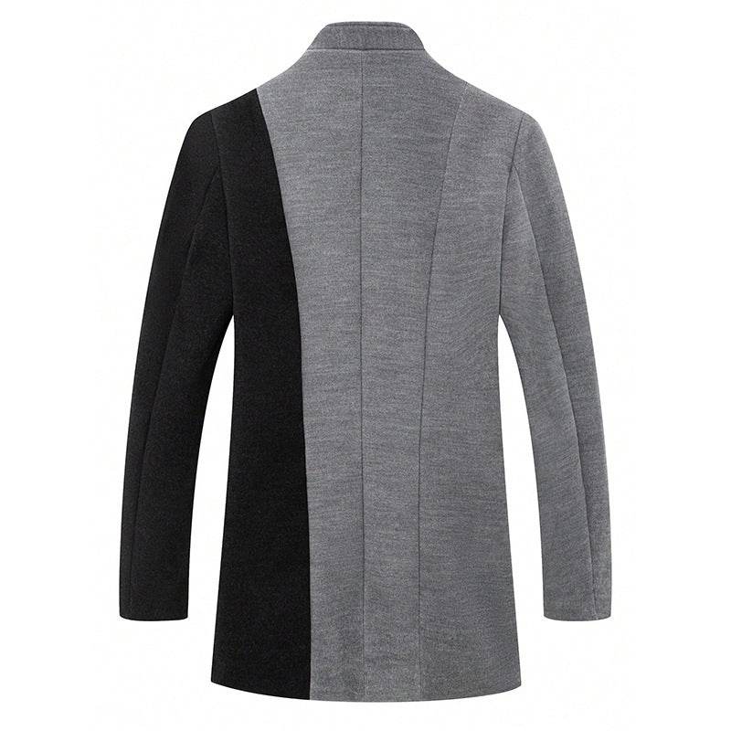 Mid-length Color Matching Single-breasted Trench Coat Woolen Plus Size Casual O1CN01RGKJSp1nEcHdRE6FV__2206745165058-0-cib Print Material
