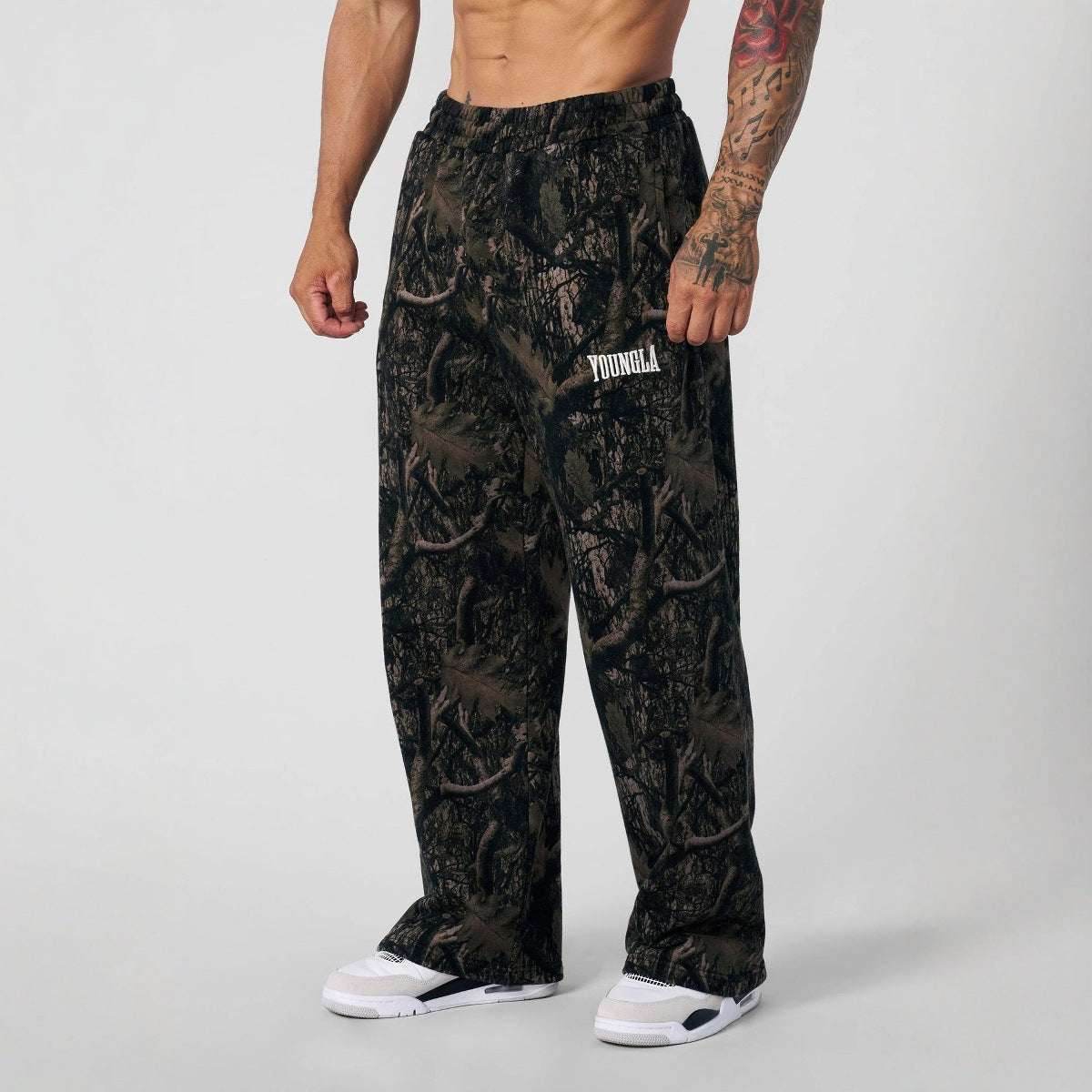 Black Casual Digital Camouflage Straight-Leg Trousers O1CN01i0ayZf1TTvDXzhhjX-2215613182384-0-cib-_3