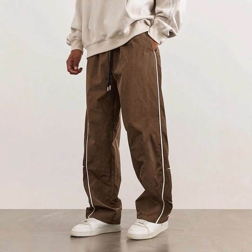 Brown Embroidered Leisure High Street Retro Trousers Male O1CN01nyH09U1W58dqnDHXz-2691452736-0-cib-_7 Print Material