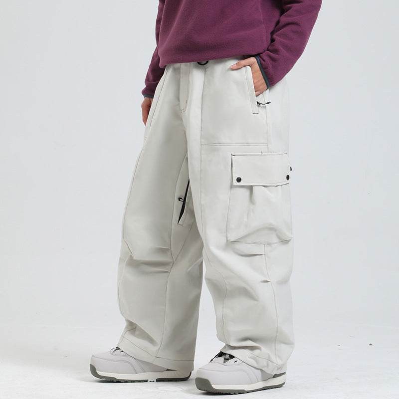 Loose Veneer Windproof Waterproof Sports Outdoor Wide Leg Ski Pants O1CN01ohKapl24Ce5eJYMng__2212730107355-0-cib Print Material
