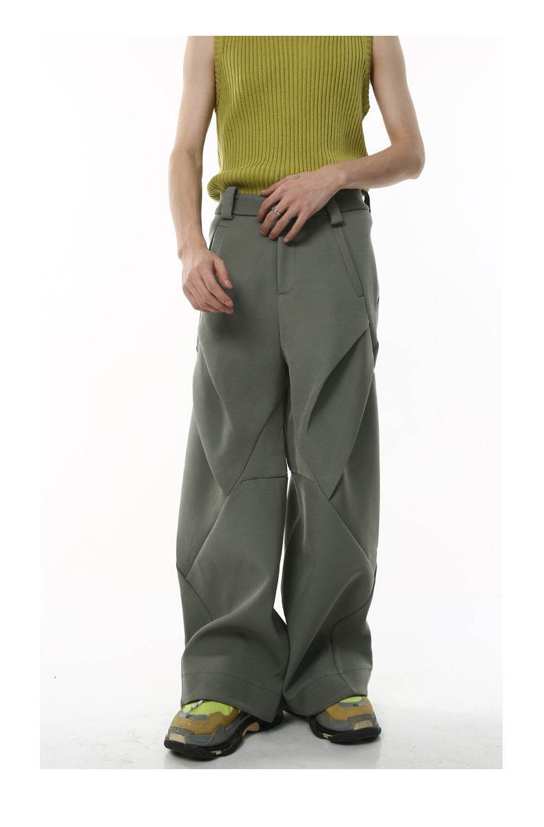 American Retro High Street Double-headed Zipper Casual Pants a069a90e-386e-47f5-8aa0-716274ddedc4 Print Material