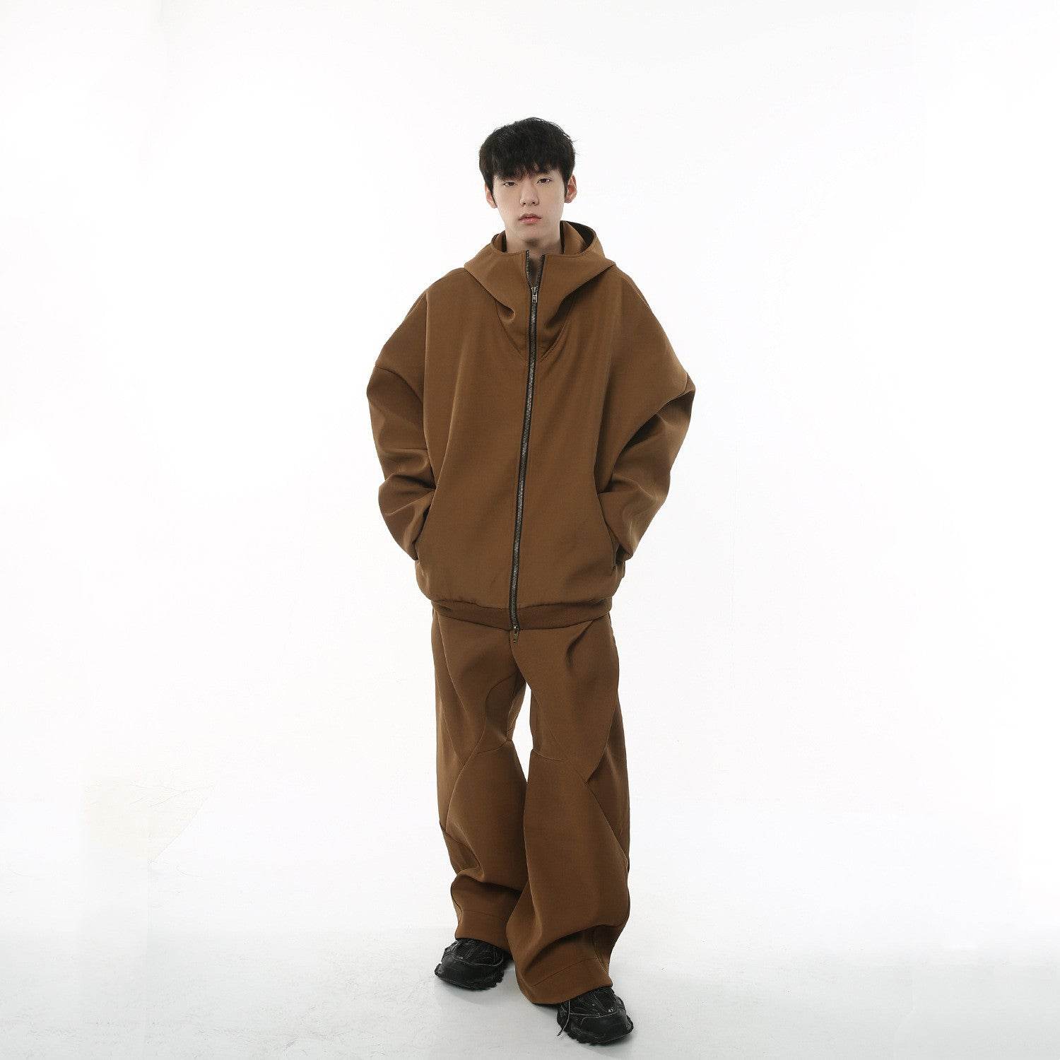 American Retro High Street Double-headed Zipper Casual Pants a6d45058-dae4-4a39-9a36-43dfc0e4a4b5 Print Material