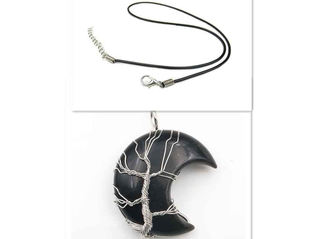 Black Onyx Handmade Moon Crystal Tree of Life Pendant Necklace – Elegant &amp; Meaningful Jewelry a8796cc5-49fd-4fea-b880-ba4528574144 Print Material