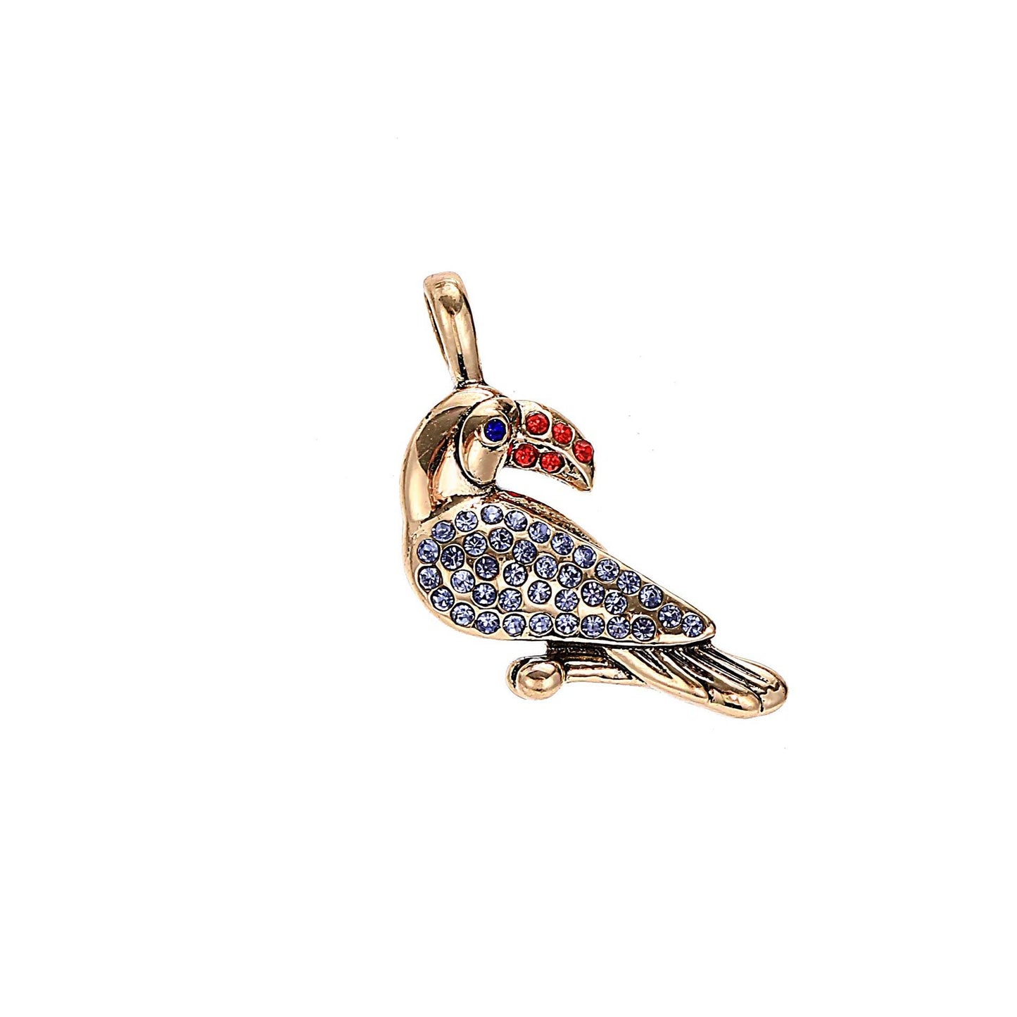 Toucan Pendant Only Gold Summer Fruit Wind Watermelon Pendant Elephant Color Zircon Necklace 18K Gold afe59adb-31f9-451f-8b2d-e431c30ce9f1