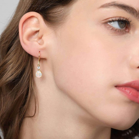 White Opal Drop Opal Earrings b35f87f2-74dd-4d2d-9237-dc6ee0d72d91-_2