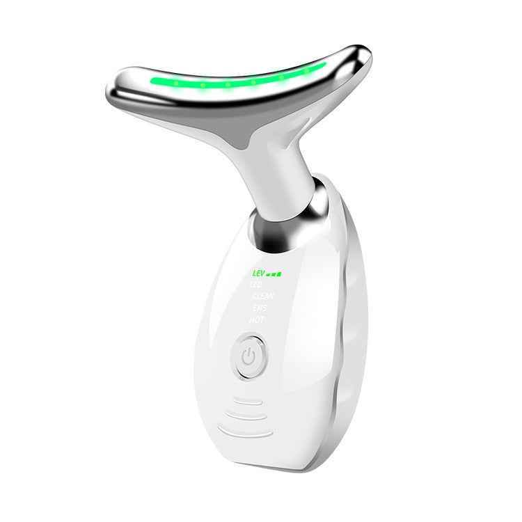 White 1PCS Neck Face Beauty Device Colorful LED Photon Therapy Skin Tighten Reduce Double Chin Anti Wrinkle Remove Lifting Massager b92c8871-5ae3-4988-879c-f51a8f5b650c Print Material