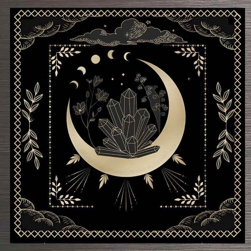 JP146 Tarot Tablecloth Board Game Decorative Cloth Have Your Power Mandala Moon Phase Floral Butterfly Tablecloth c623e515-3710-40ad-8314-d3a10de9c64b Print Material