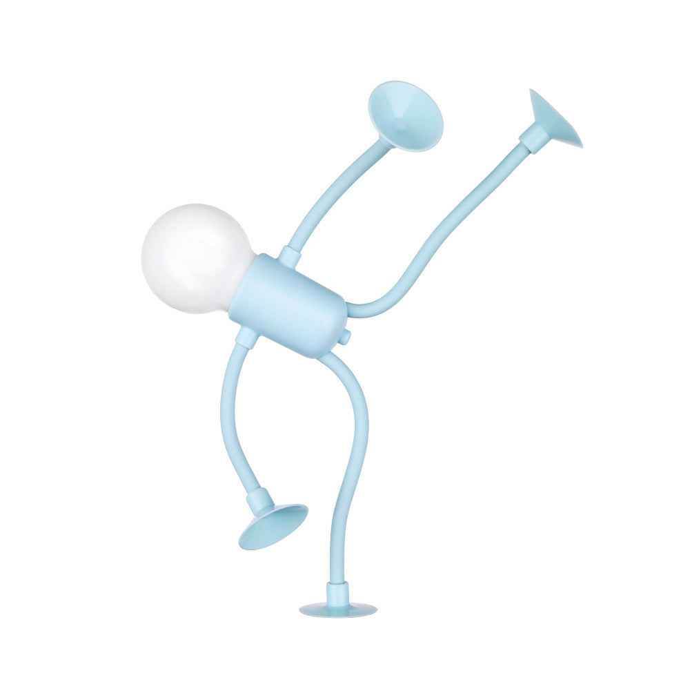 0.58W Blue Changeable Shape Funny Sportsman Night Light Versatile Lamp Creative Funny Quirky Button Battery Desk Lamp Ornament Vacuum Suction c64e04ec-b5dc-4cfb-99f8-c7b765b61726 Print Material
