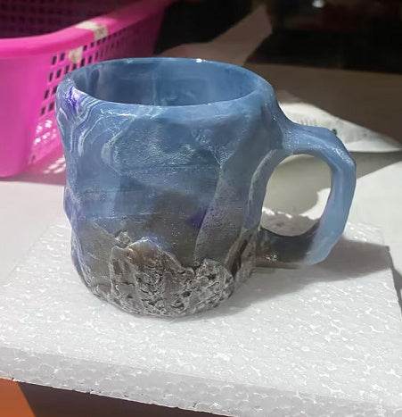 BZ015 10cm High No inner liner 400ml Resin Mineral Crystal Coffee Mugs With Handles Elegant Fake Mineral Crystal Cup For Workplace Home Decor Christmas Gift Kitchen Gadgets cc543bf4-9c7e-4fe4-a99d-87272a47a2f7 Print Material