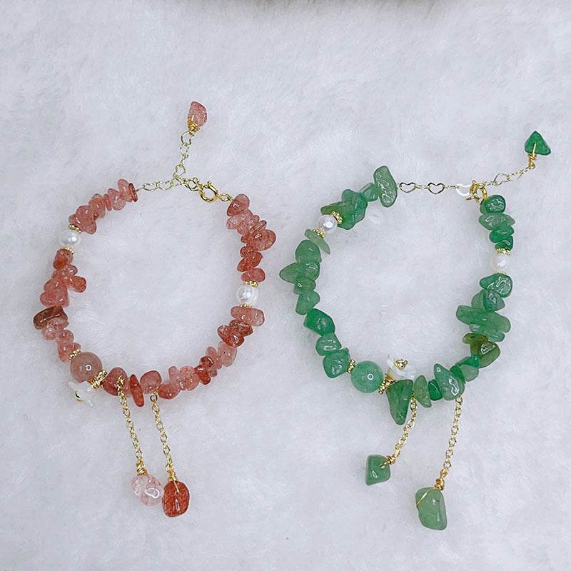 Crushed Stone Pearl Bracelet Shell - AVENTURINE ccde1ac5-e73d-4b05-a211-2aaa2c5f087e Print Material
